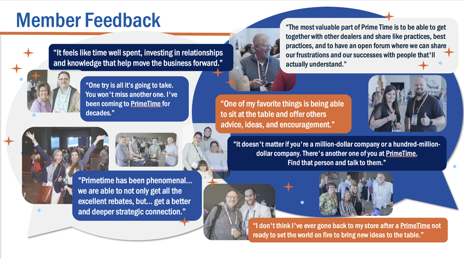 Member feedback quotes