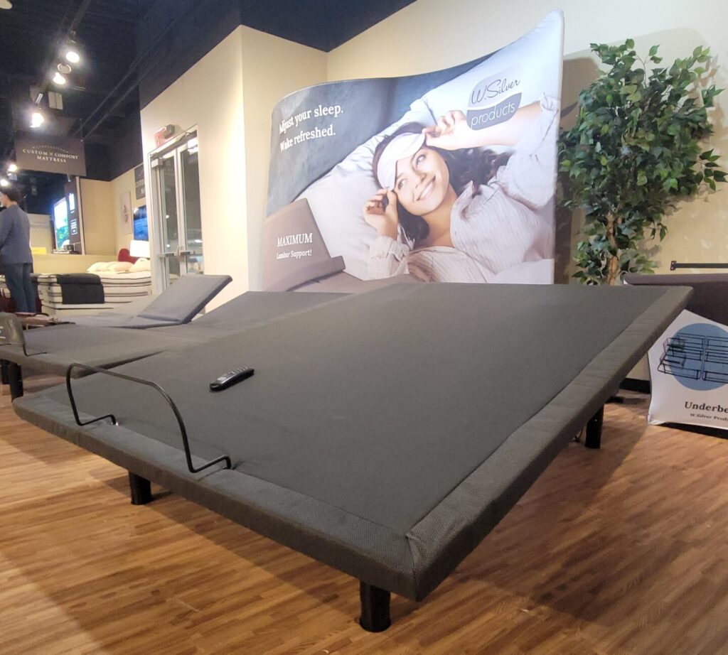 Tilted bed base