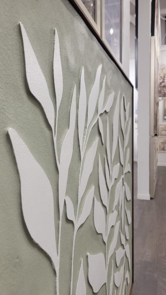 Closeup of botanical art