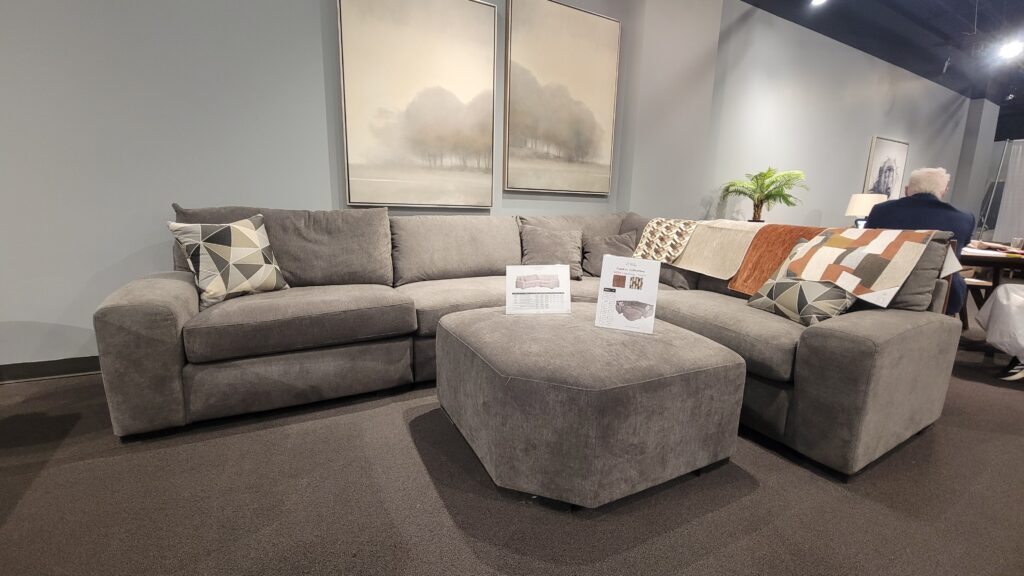 Gray sectional sofa