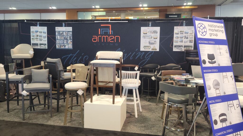 Armen Living booth at an expo