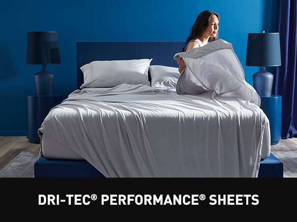 Performance sheets on a bed advertisement