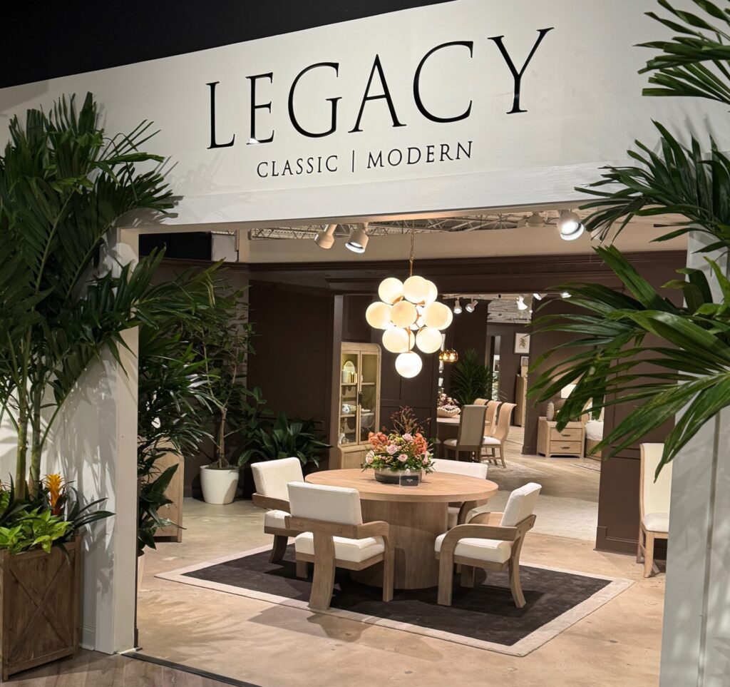 Legacy Classic High Point Showroom with dining table set