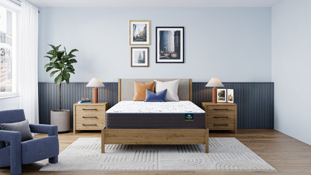 Serta mattress in a bedroom
