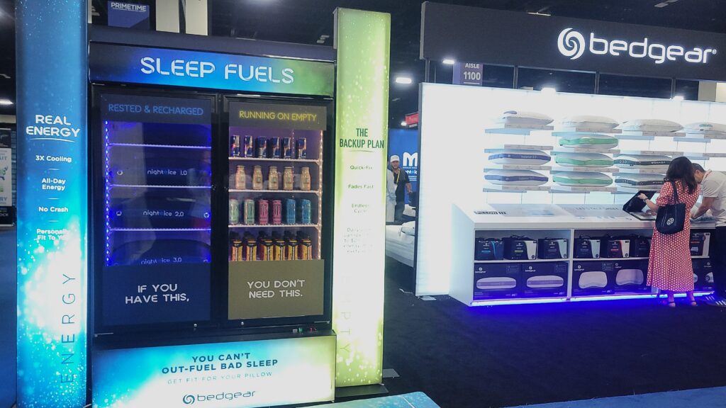Bedgear display at an expo