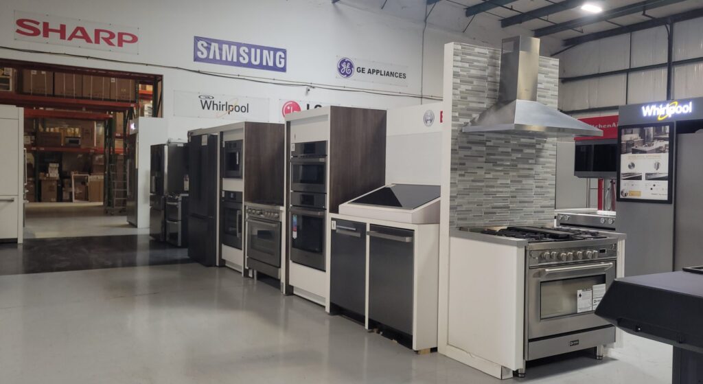 Small business appliance showroom