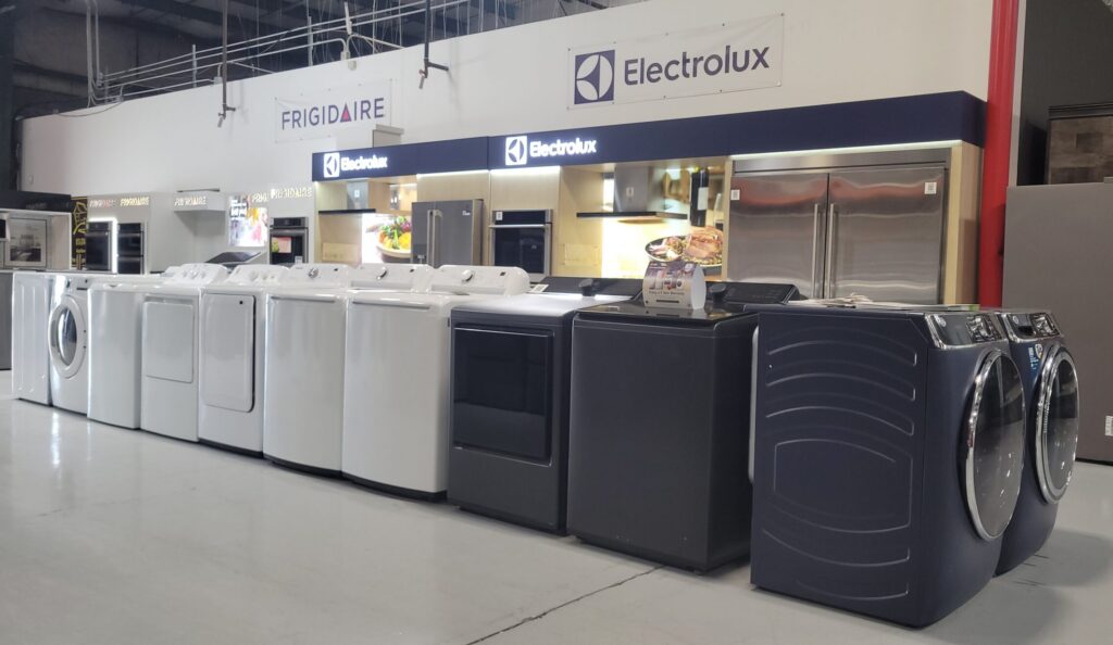 Small business appliance showroom